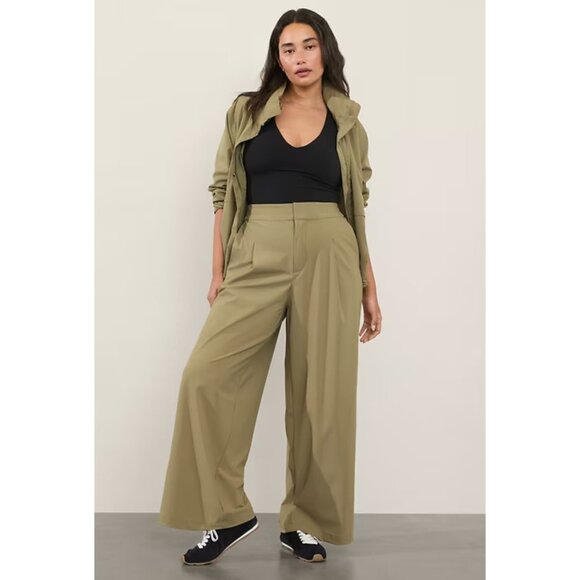 New Athleta Size 0 Pinnacle Trouser Olive Branch Green - Picture 7 of 7